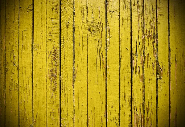 Yellow grungy wooden plank