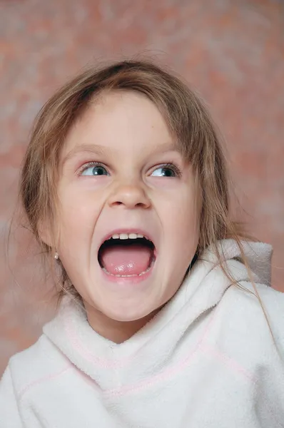 Portrait of a little screaming girl — Photo by Cherry-Merry - depositphotos_1073993-Screaming-child