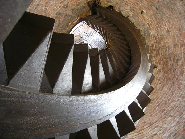 Spiral staircase in tower in Verona