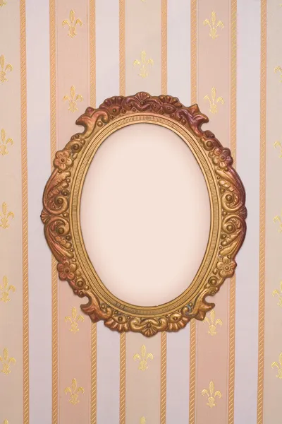 Frame with copy-space on vintage wallpap