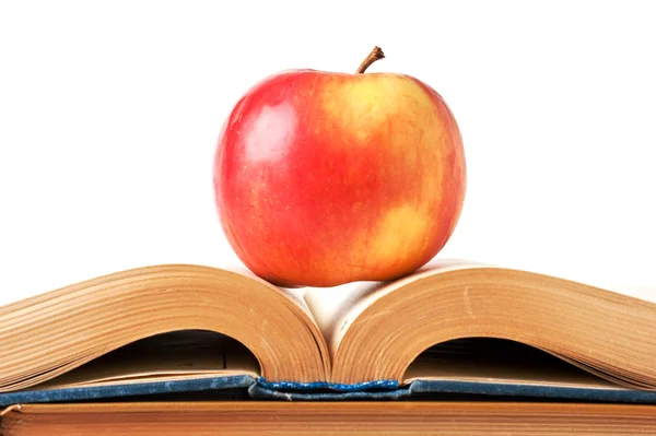 Apple and an open book