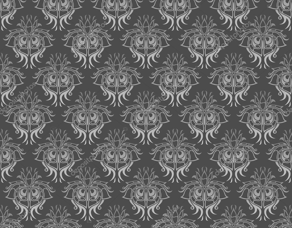 Light Gray Damask