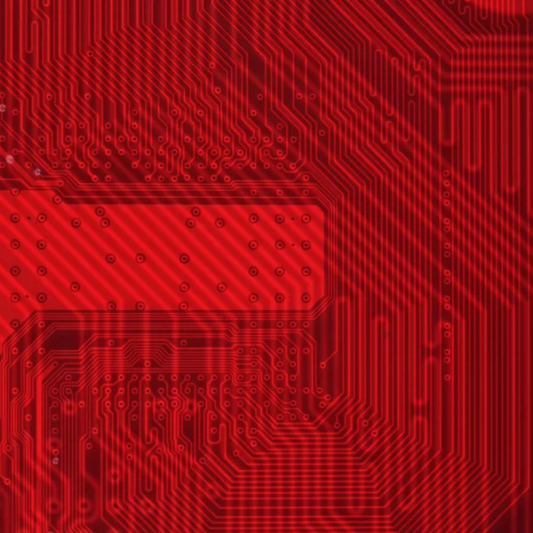 Industrial electronic red background