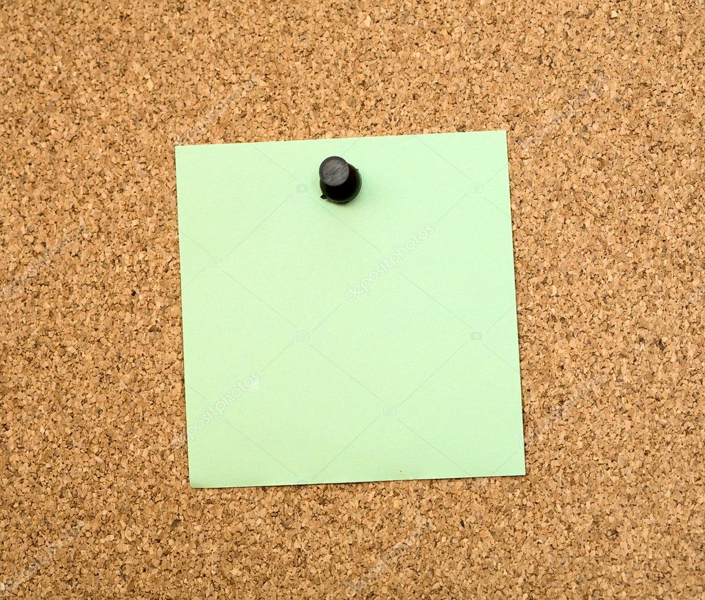 Stickers pinned to a cork board — Stock Photo © pz.axe 2273023