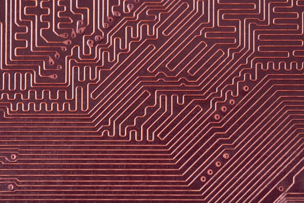High tech red circuit board background