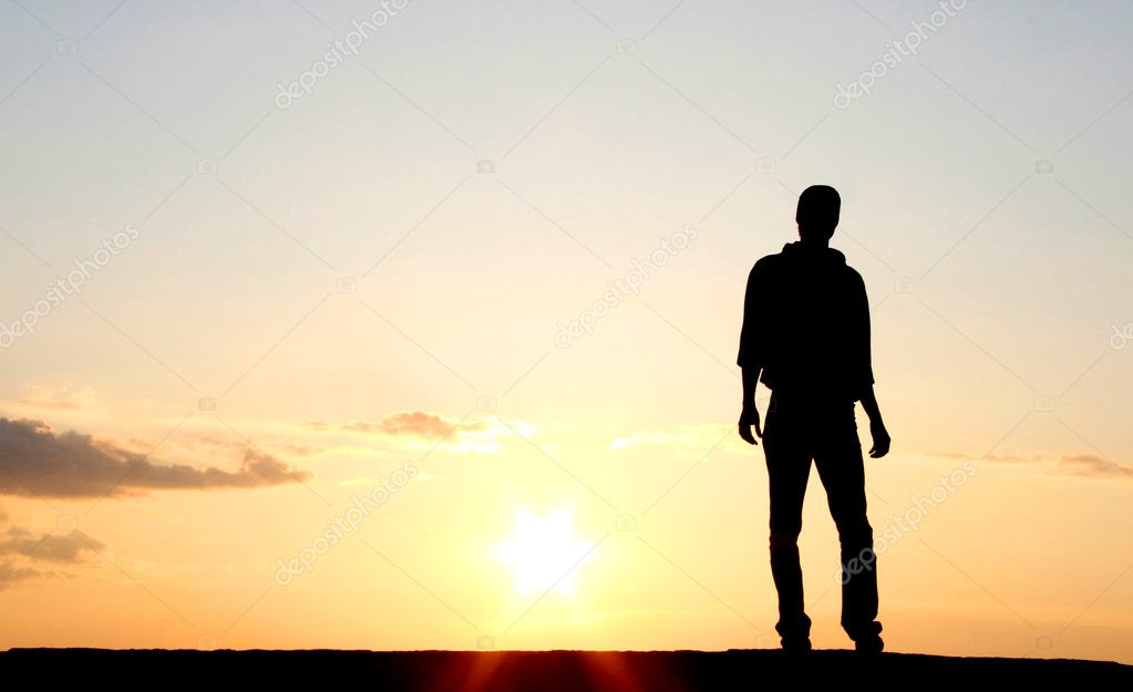 Man With Sunset