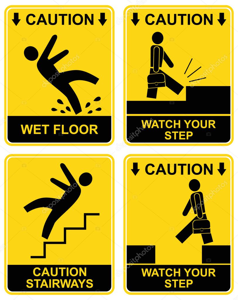 caution fall