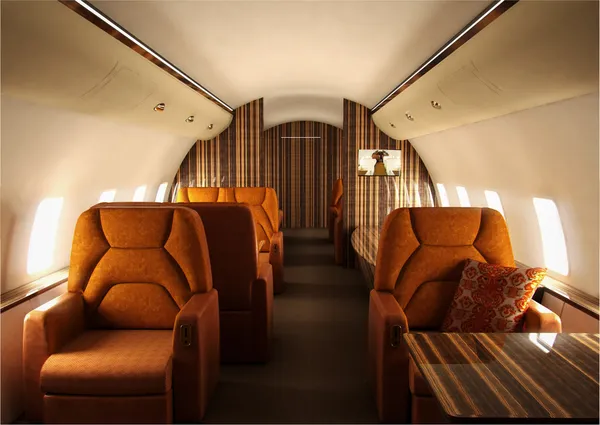 Private plane interior