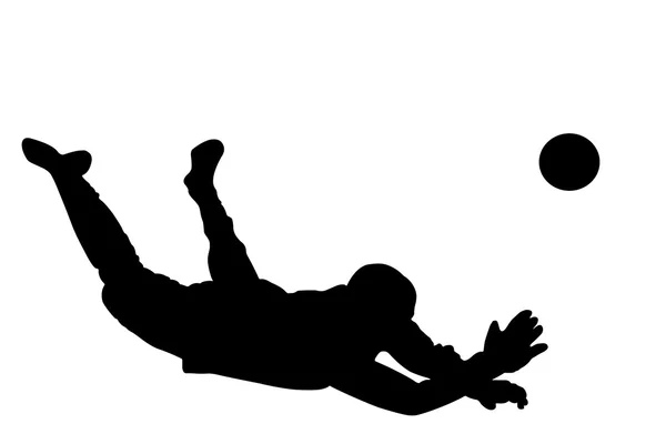 soccer goalie silhouette