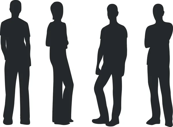 people silhouettes dancing. Stock Vector: People dancing