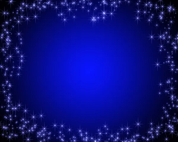 Dark blue card with stars