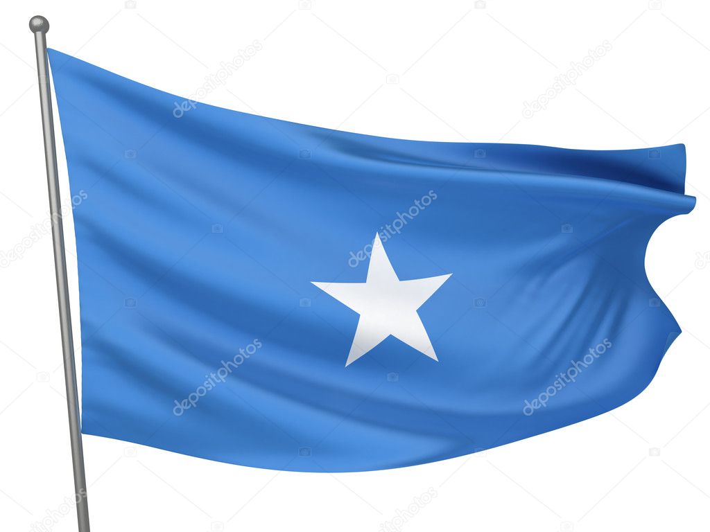 Somalia National Flag — Stock Photo © megastocker 1735957