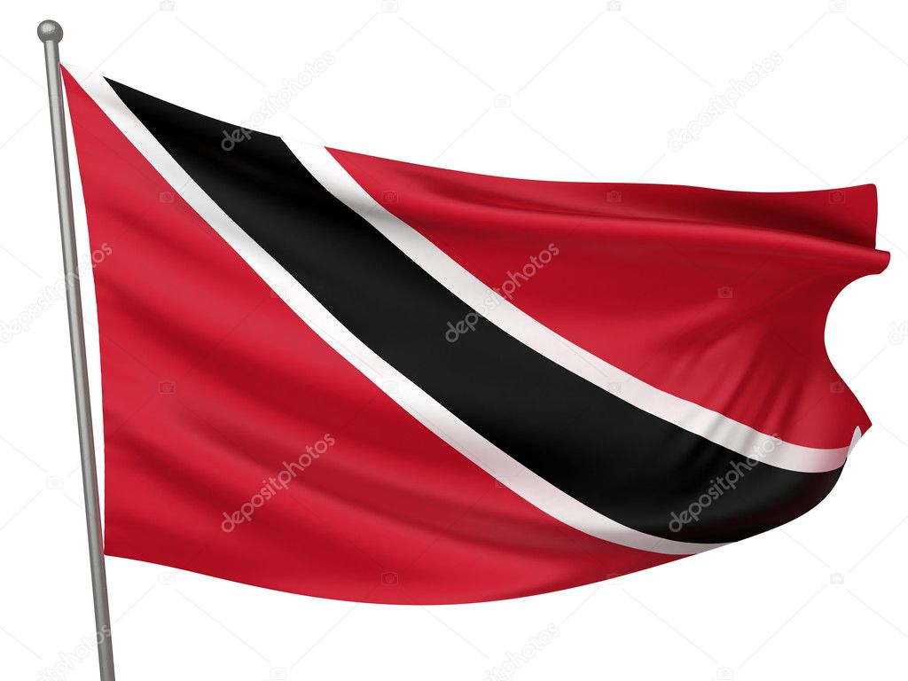 Trinidad And Tobago National Flag Stock Photo Megastocker 1736270