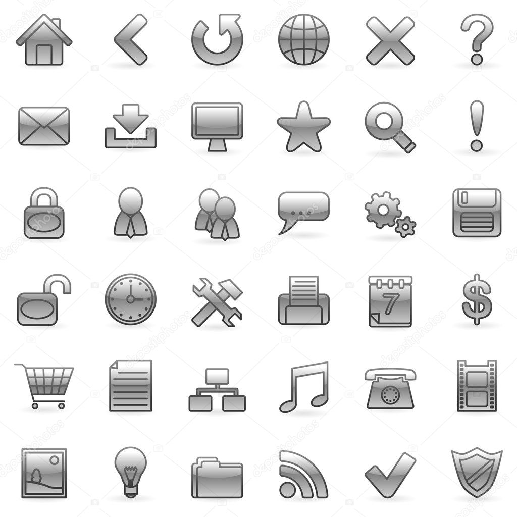 Grey Icons