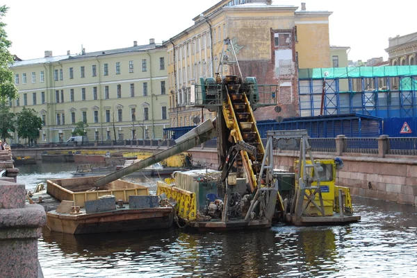 Clean river in Sankt-Petersburg