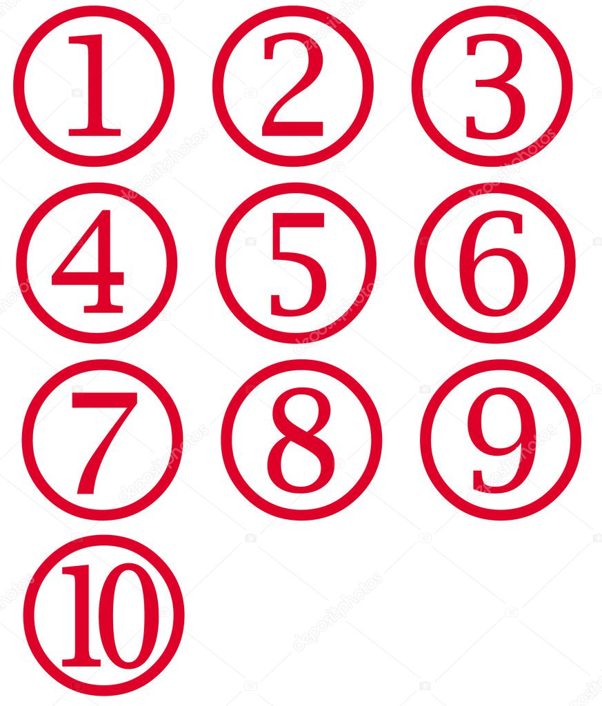 clipart numbers in circles - photo #4