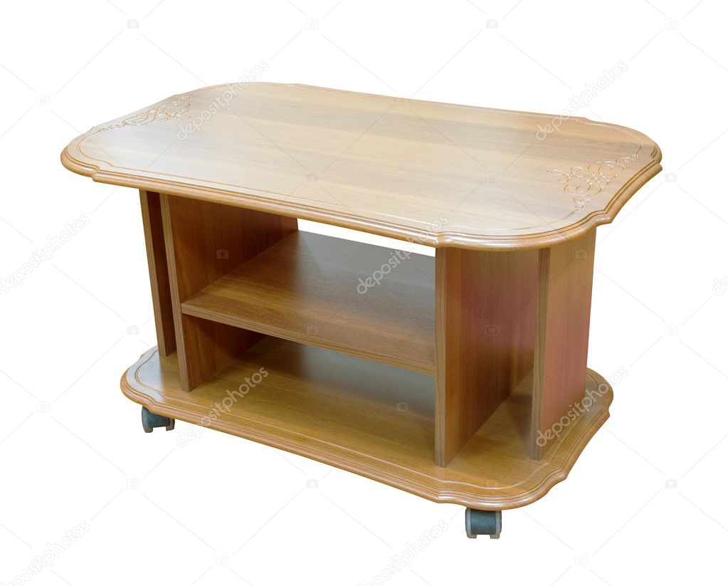 Wooden table - Stock Image
