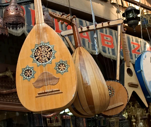 Musical instrument in egyptian bazaar