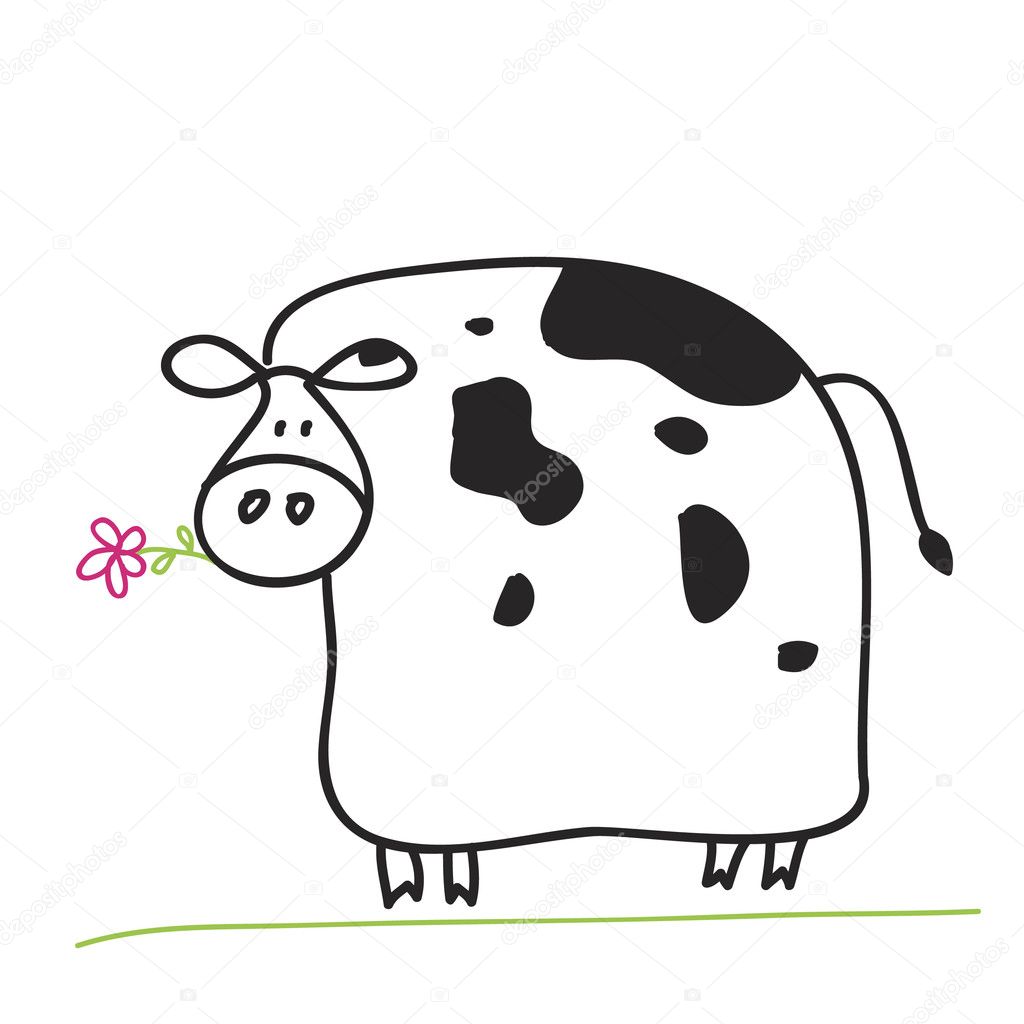 A Drawn Cow