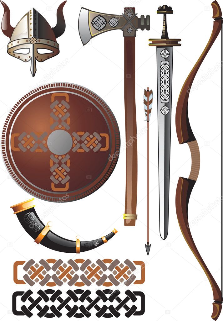 Викинг икона set - векторное изображение sharpner #1035814.
