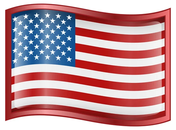 USA flag icon by Andrey Zyk Stock Vector Editorial Use Only