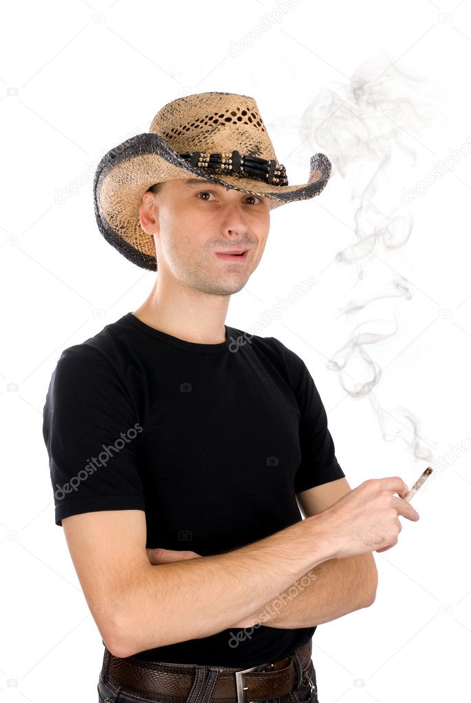 A Man Smoking