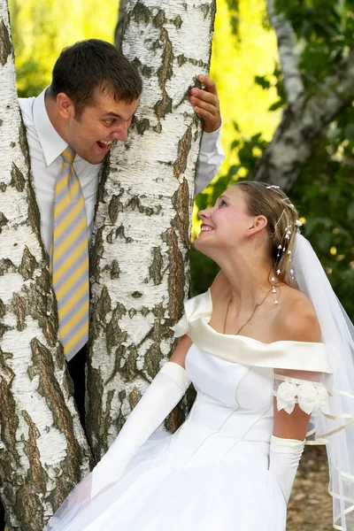 Happy wedding couple by Igor Negovelov Stock Photo