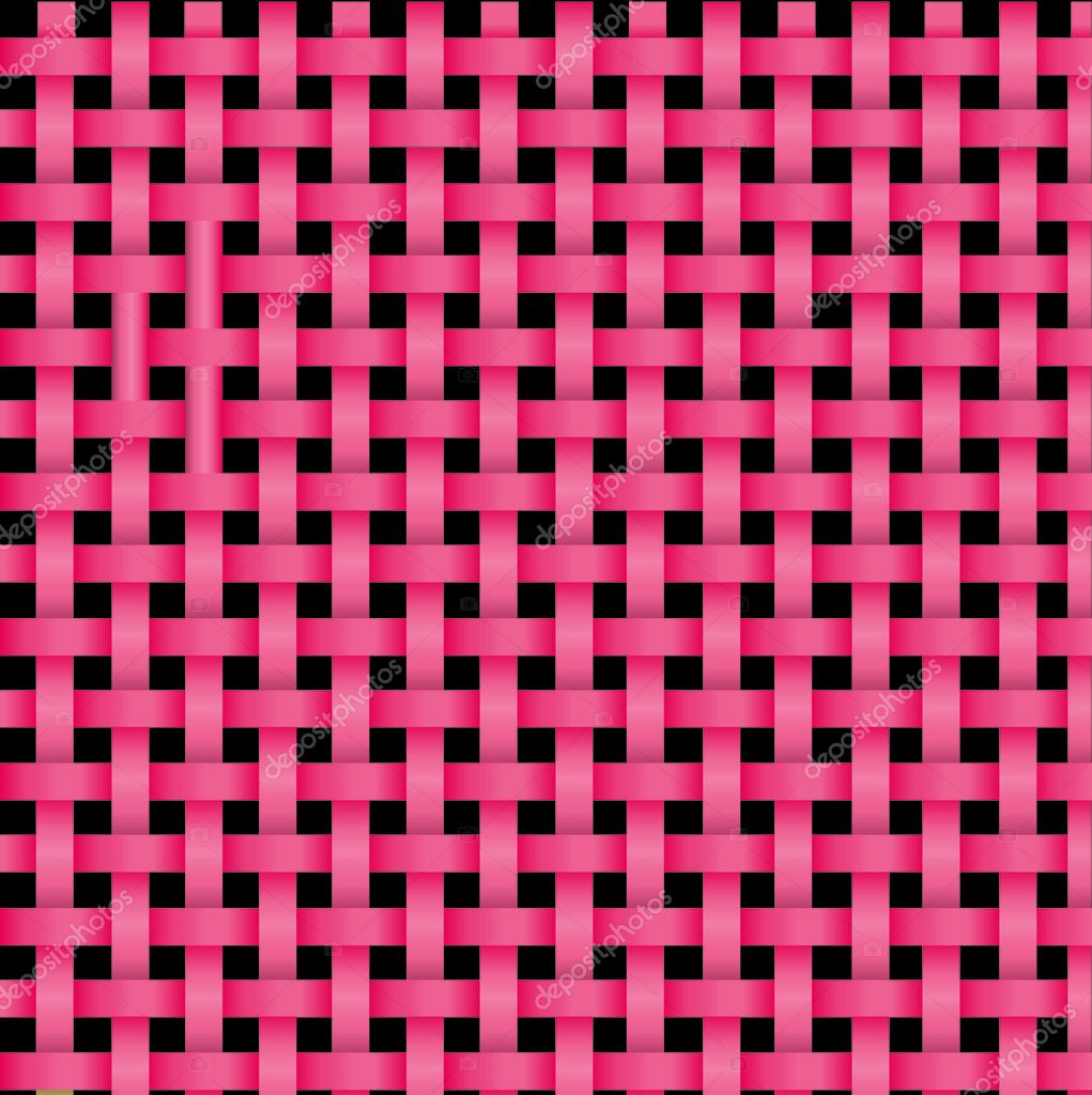 Weaving of two pink tapes.Vector — Stock Vector © Gurbi4 #1379374