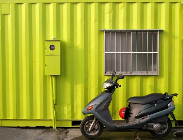 Bright Green Container House