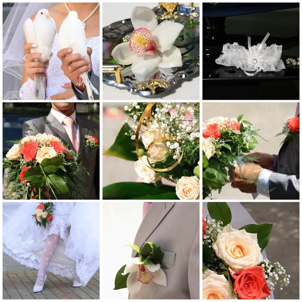 Wedding collage by Kudryashka Stock Photo Editorial Use Only