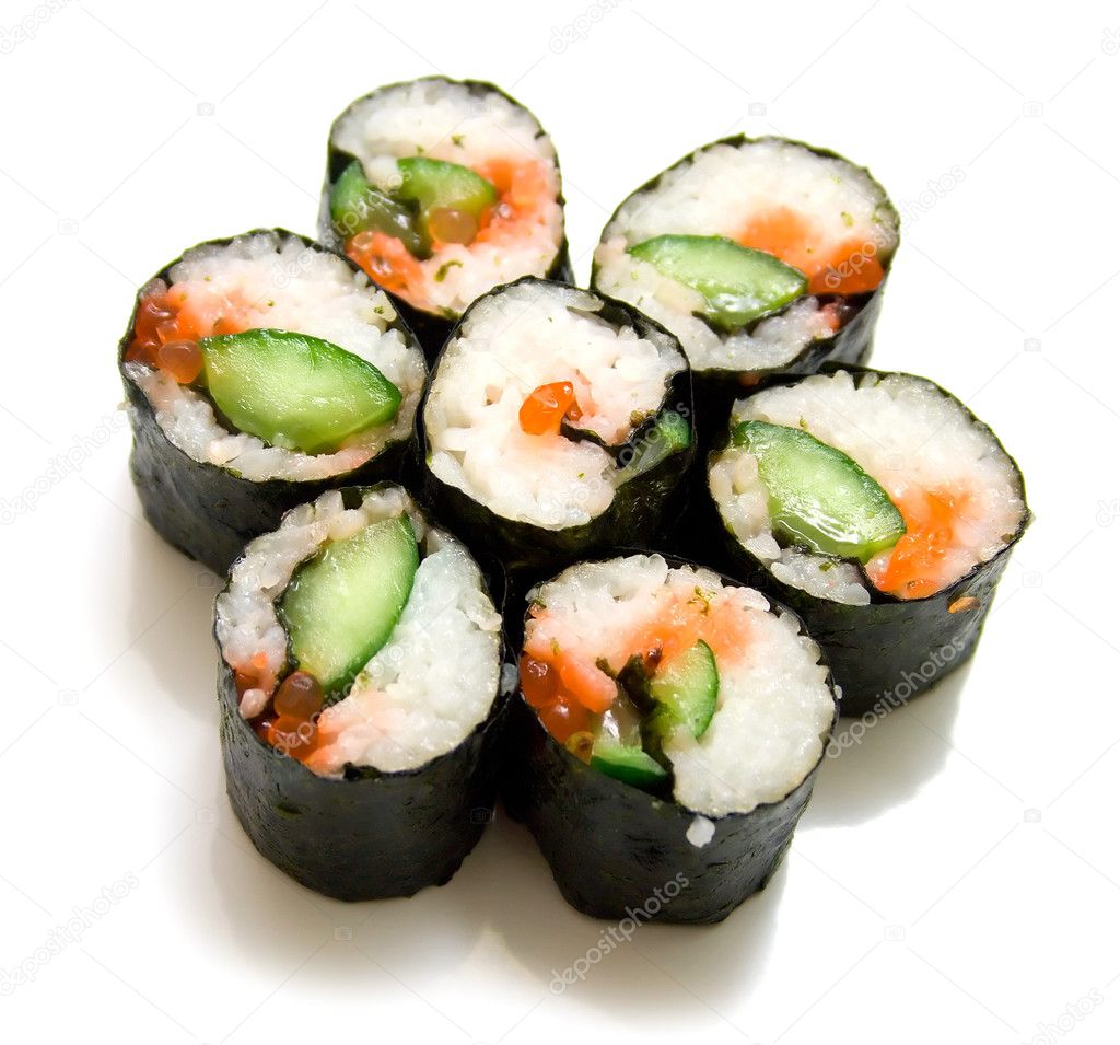 Sushi White Background