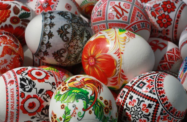 Easter eggs in eastern europe style