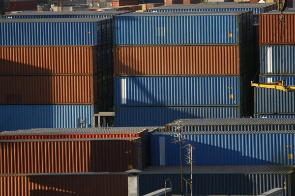 Cargo containers in port — Stock Photo #1072482