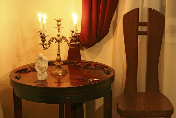 Candlestick in an interior