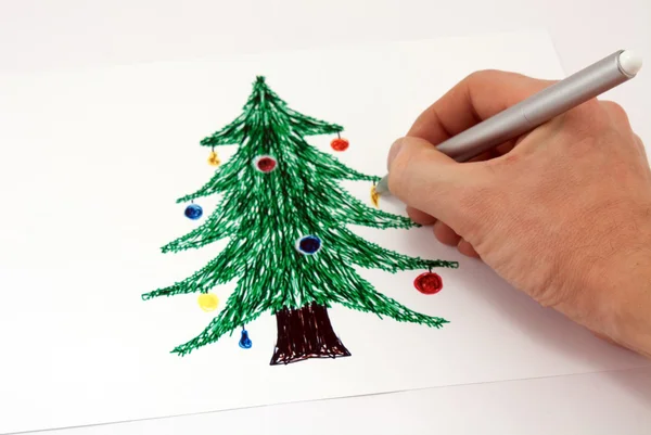 Drawing a Christmas tree markers