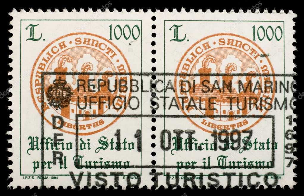 San Marino Customs stamp â€“ Stock Editorial Photo Â© blinow61 ...