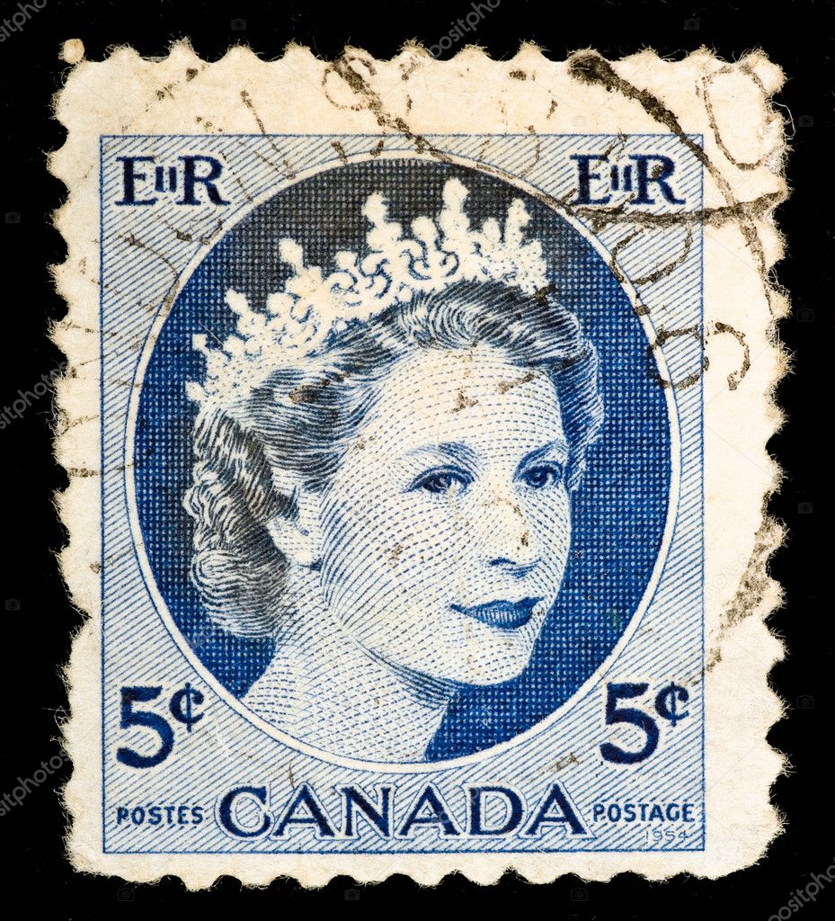 Vintage Canadian Postage Stamp Stock Editorial Photo Blinow