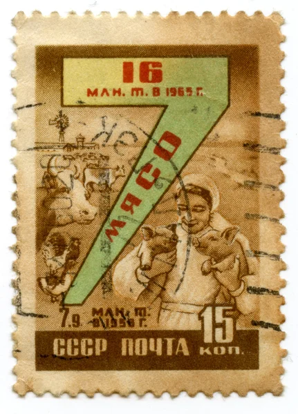 Vintage USSR postage stamp