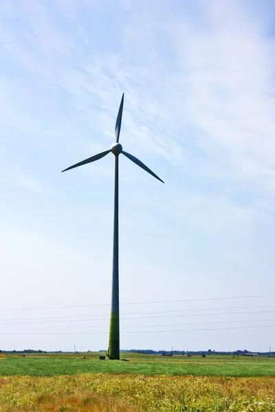 Wind power plant, rural landscape