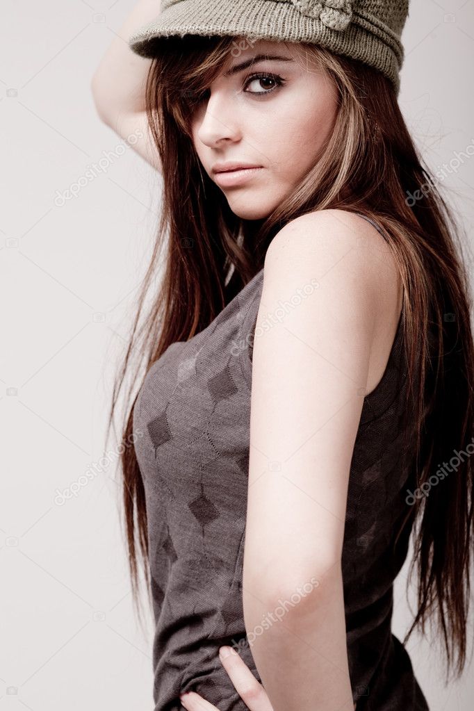 Close up portrait of a fresh and beautiful young fashion model depositphotos 1244098 Fashion model posing with her sexy eyes Close up portrait of a fresh and beautiful young fashion model