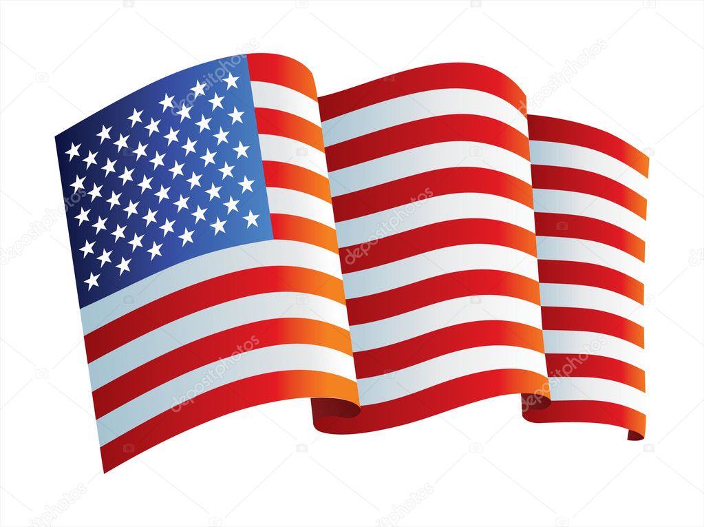 Bandera de los estados unidos vector gráfico vectorial sanjar imagen