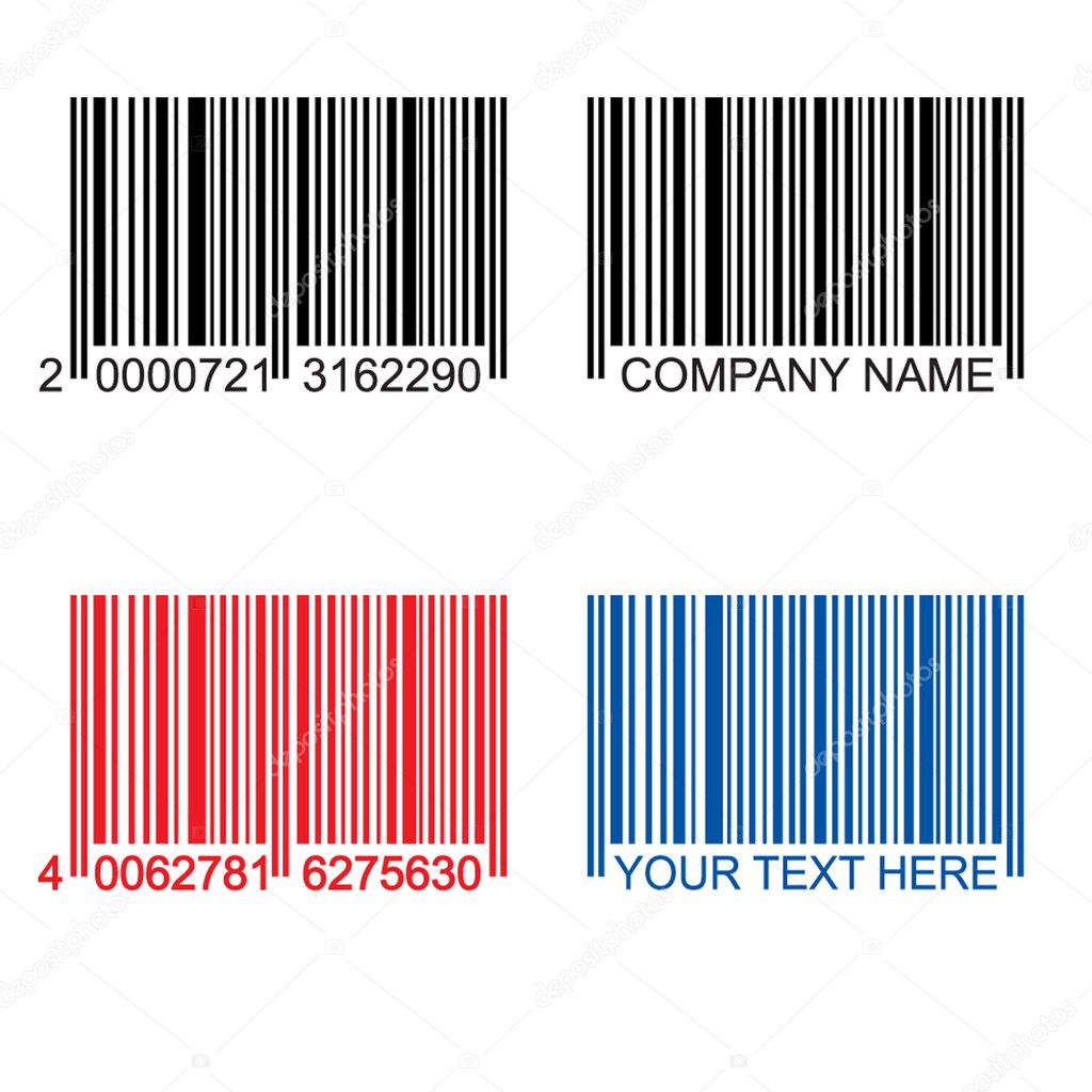 Colored barcodes — Stock Vector © artyco 1092094