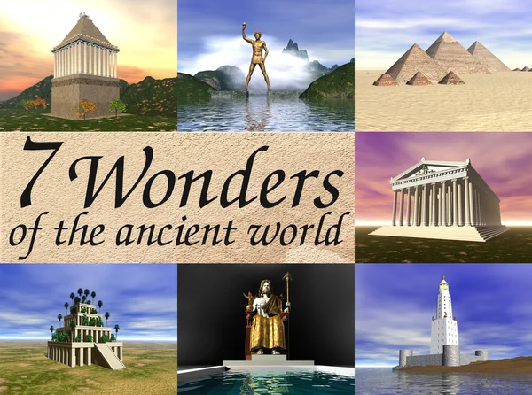 7 wonders of the world images free download. Seven wonders of the ancient world by Olena Terletska - Stock Photo