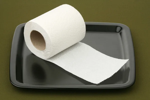 Roll of paper on a tray