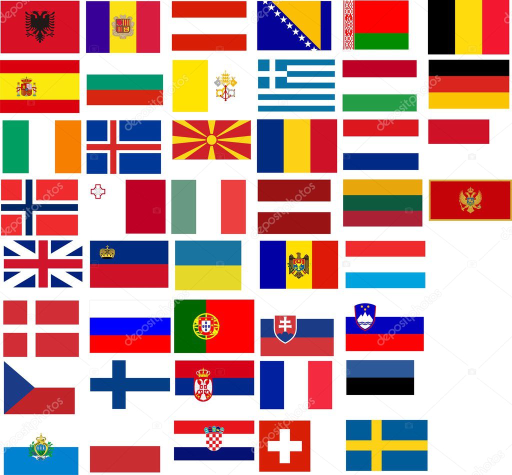 European Countries Flags