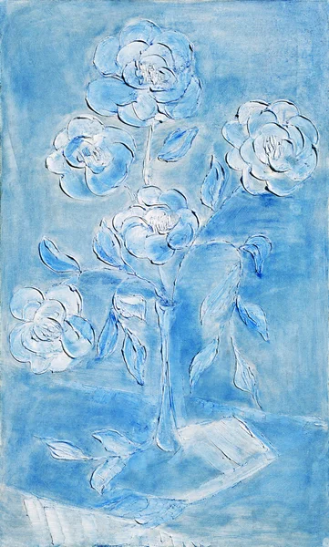 Painting, a bouquet of white daisies