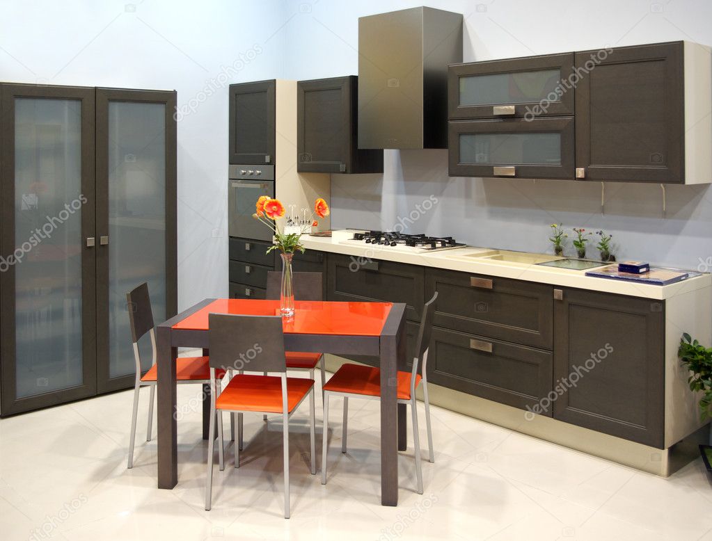 Moderne keuken — stockfoto © zatvor #1375303