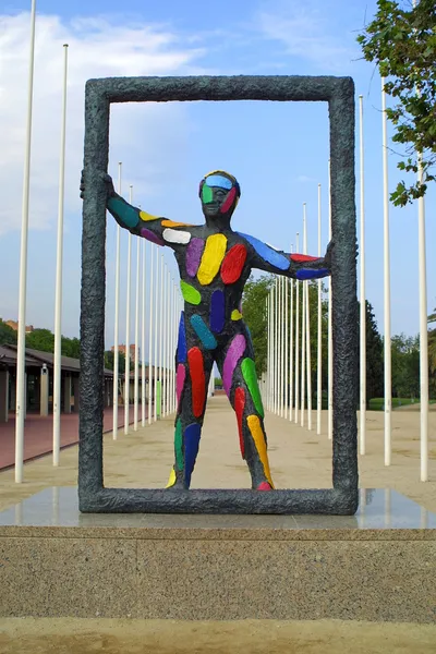 Colourful sculpture