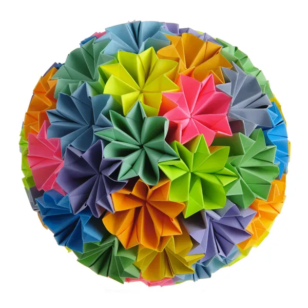 Sprucing up a kusudama ball | Learn 2 Origami - Origami Craft