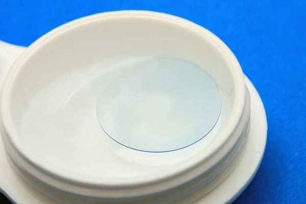 Contact lens in a container